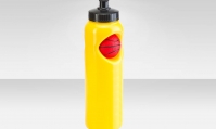 Фляга CB-1573 700 мл, "Баскетбольный мяч", полиэтилен, жёлтая