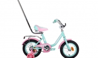 Велосипед для девочек Black Aqua Princess 14"; 1s, с ручкой