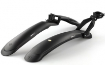 Крылья для велосипеда Simpla GP Pro для велосипедов 24-28” с амортизаторами, универсальные, черные, комплект
