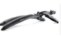 Крылья для велосипеда Simpla GP SDE для велосипедов 24-28 с амортизаторами, универсальные, черные, комплект