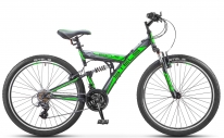 Велосипед горный  Stels Focus V 26" 18-sp V020 черно/зелёный