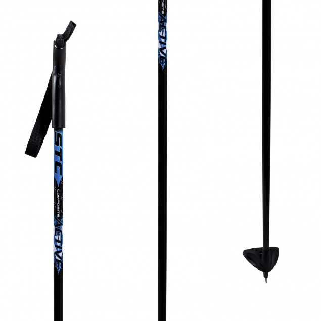 Лыжные палки STC стекловолокно 125-140см